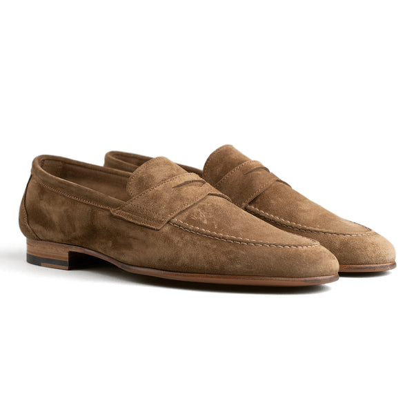 Unlined Penny Loafer - Noce Brown Suede