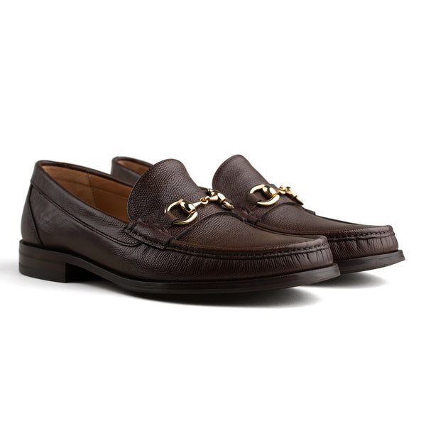 Bologna Bit Loafer - Brown Grain Leather