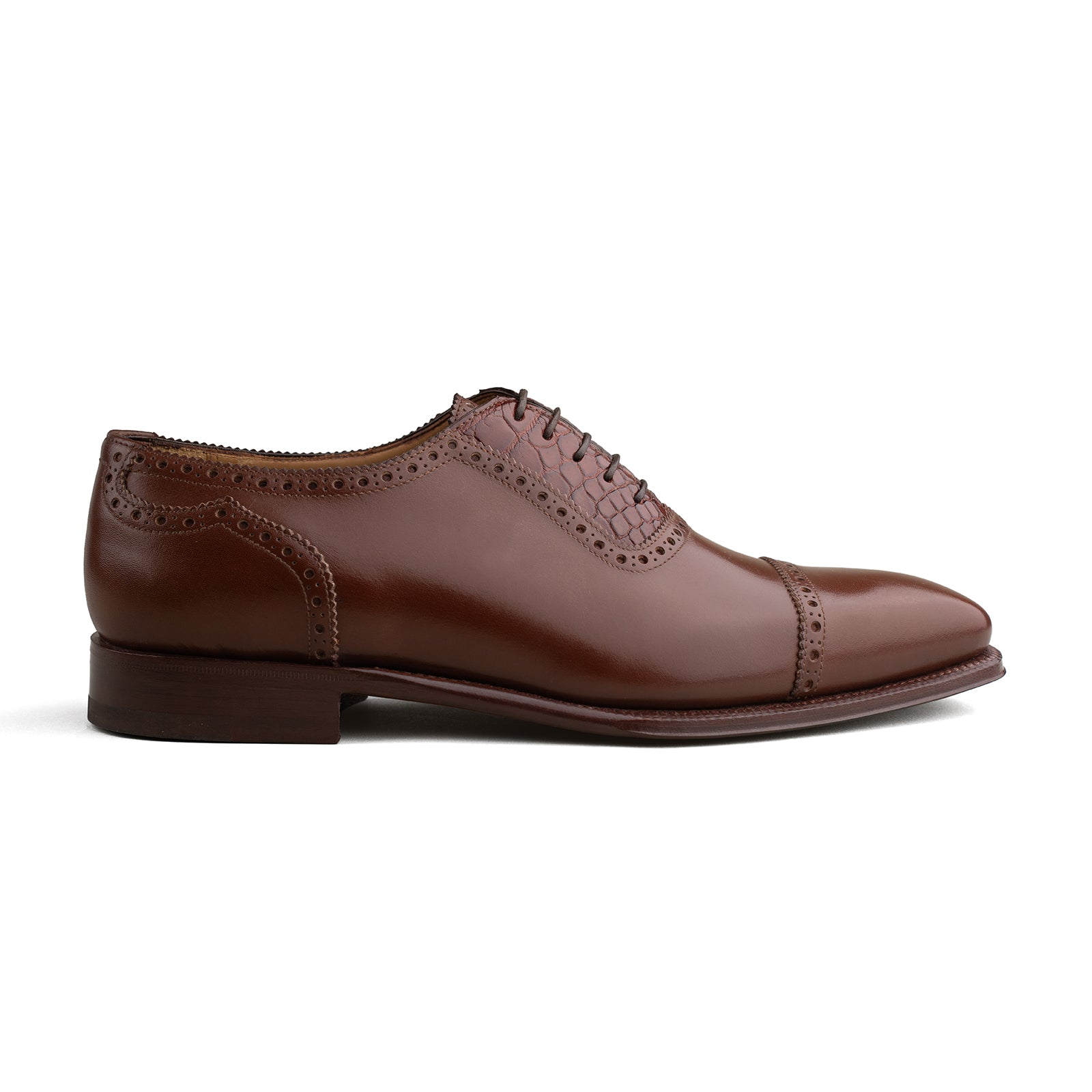 Style 3966 - Med. Brown 03058 Du Puy Calf / Alligator