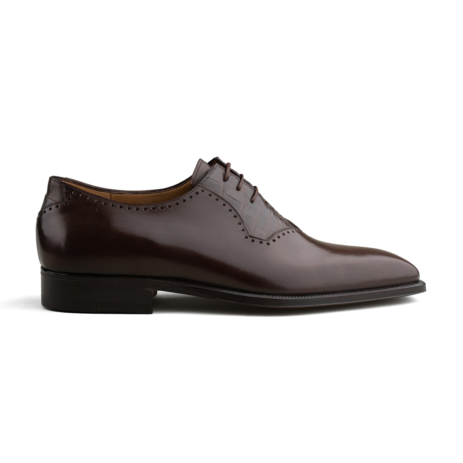 Style 3627 - Vitello Meleze / Brown Alligator