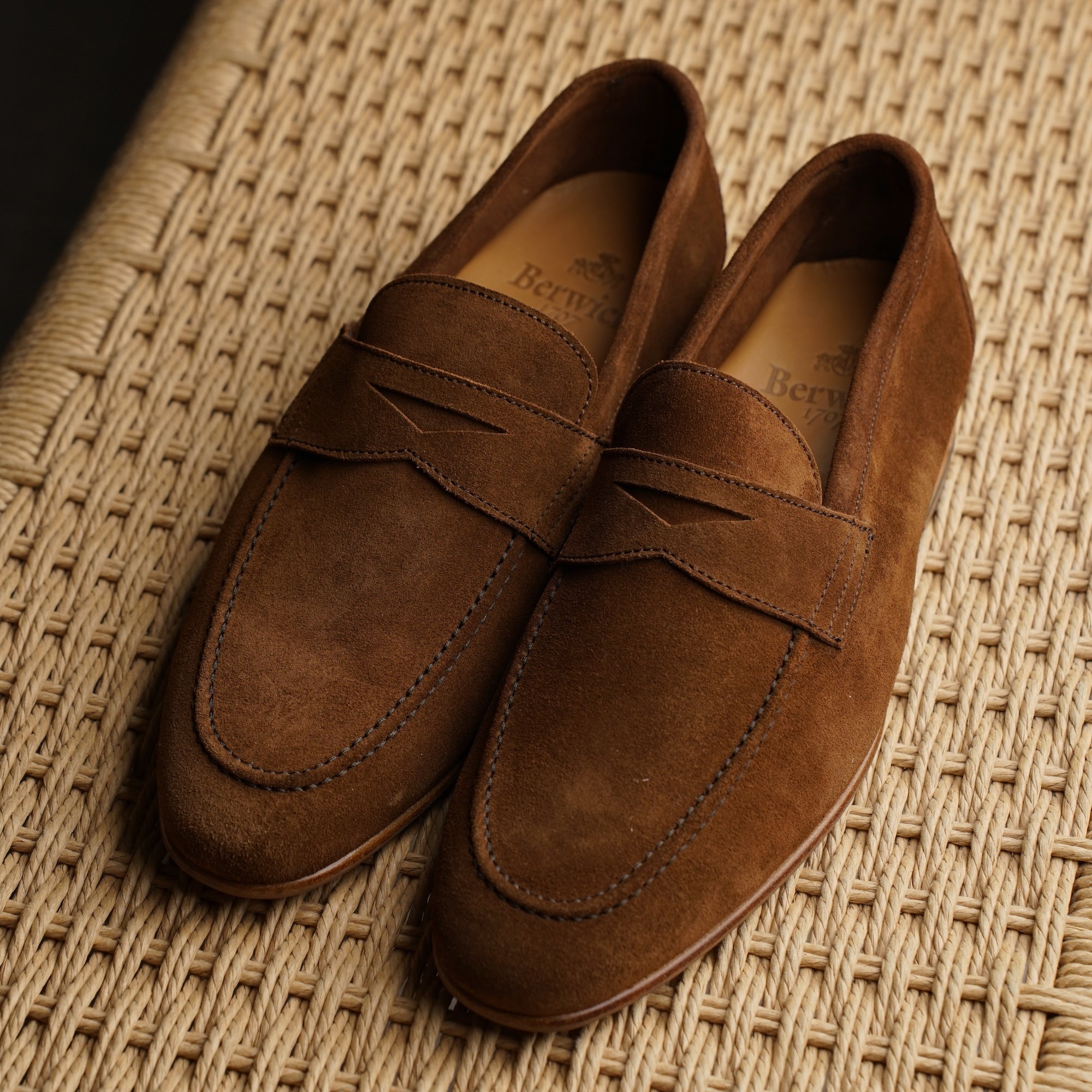 Unlined Penny Loafer - Snuff Brown Suede