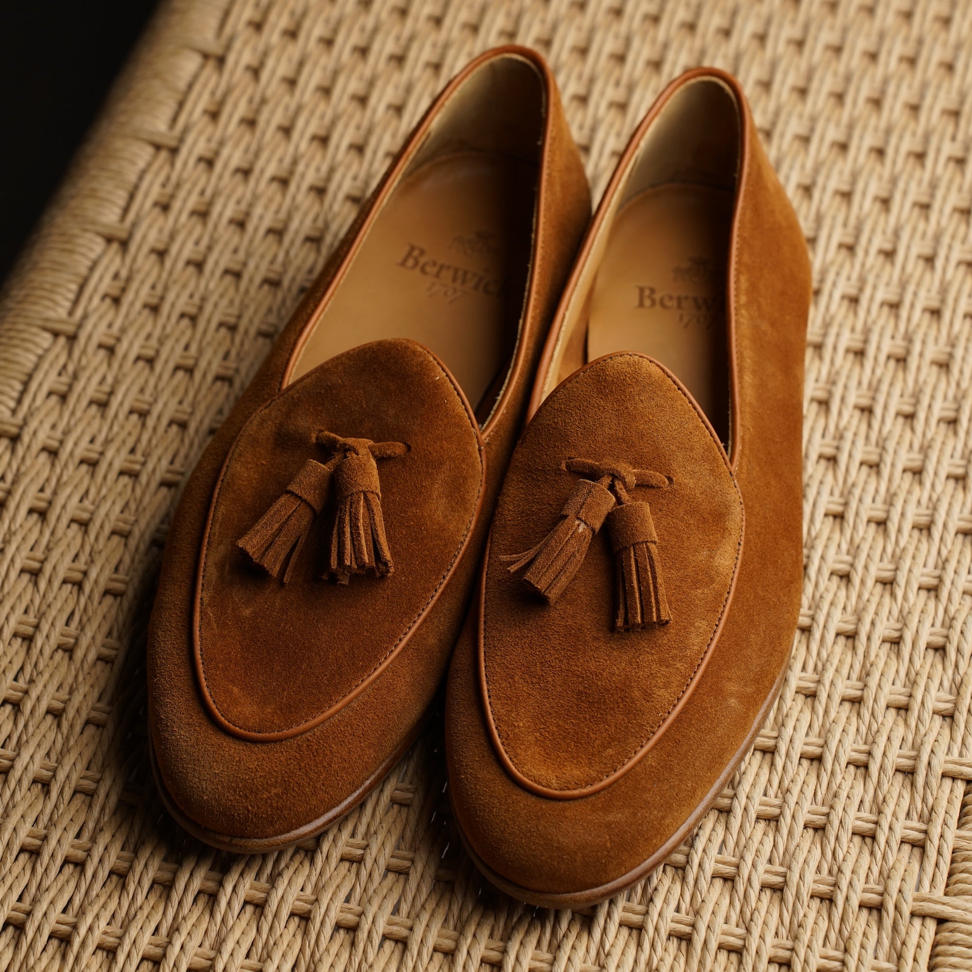 Belgian Tassel Loafer - Tobacco Suede