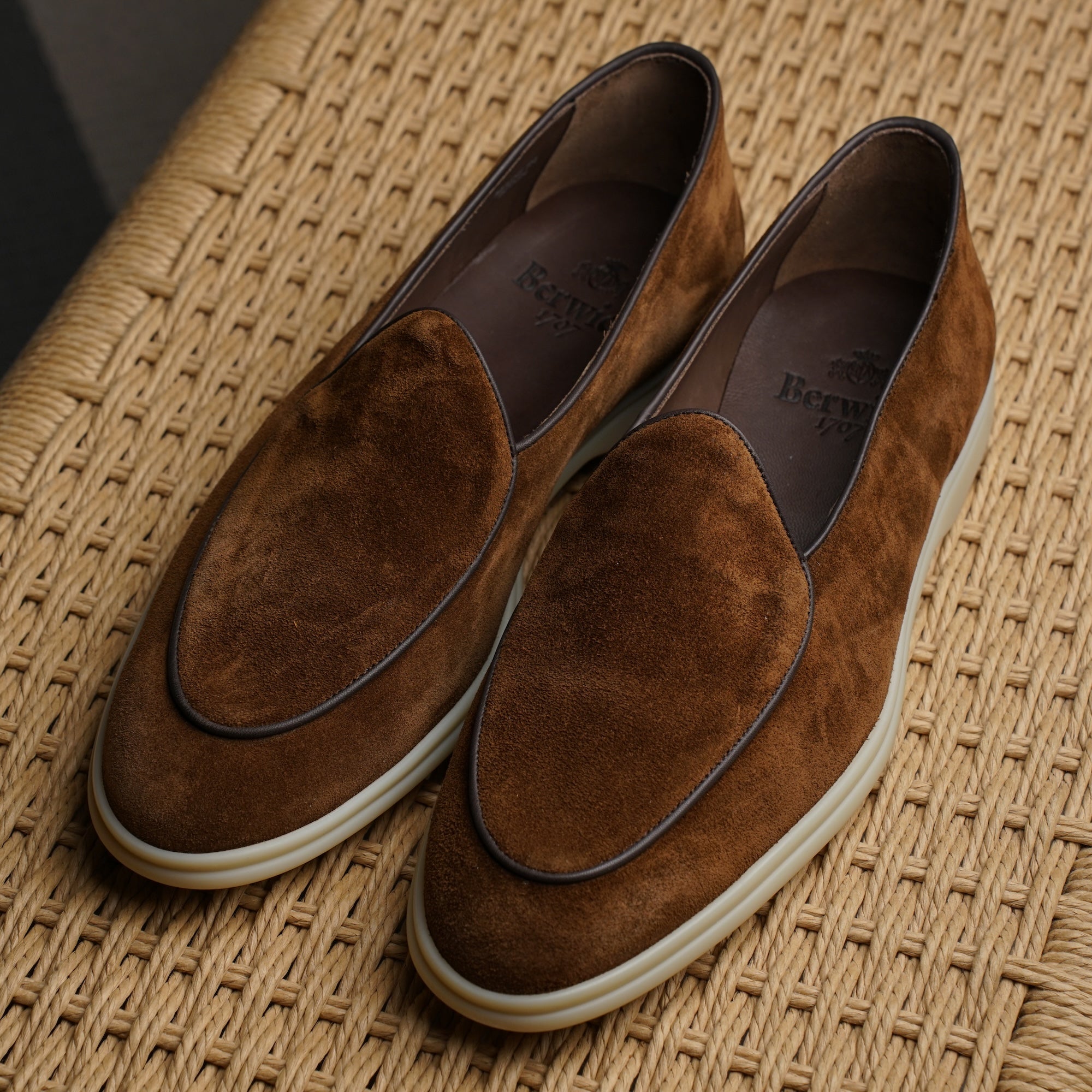 Belgian Loafer w/ Rubber Sole - Snuff Brown Suede