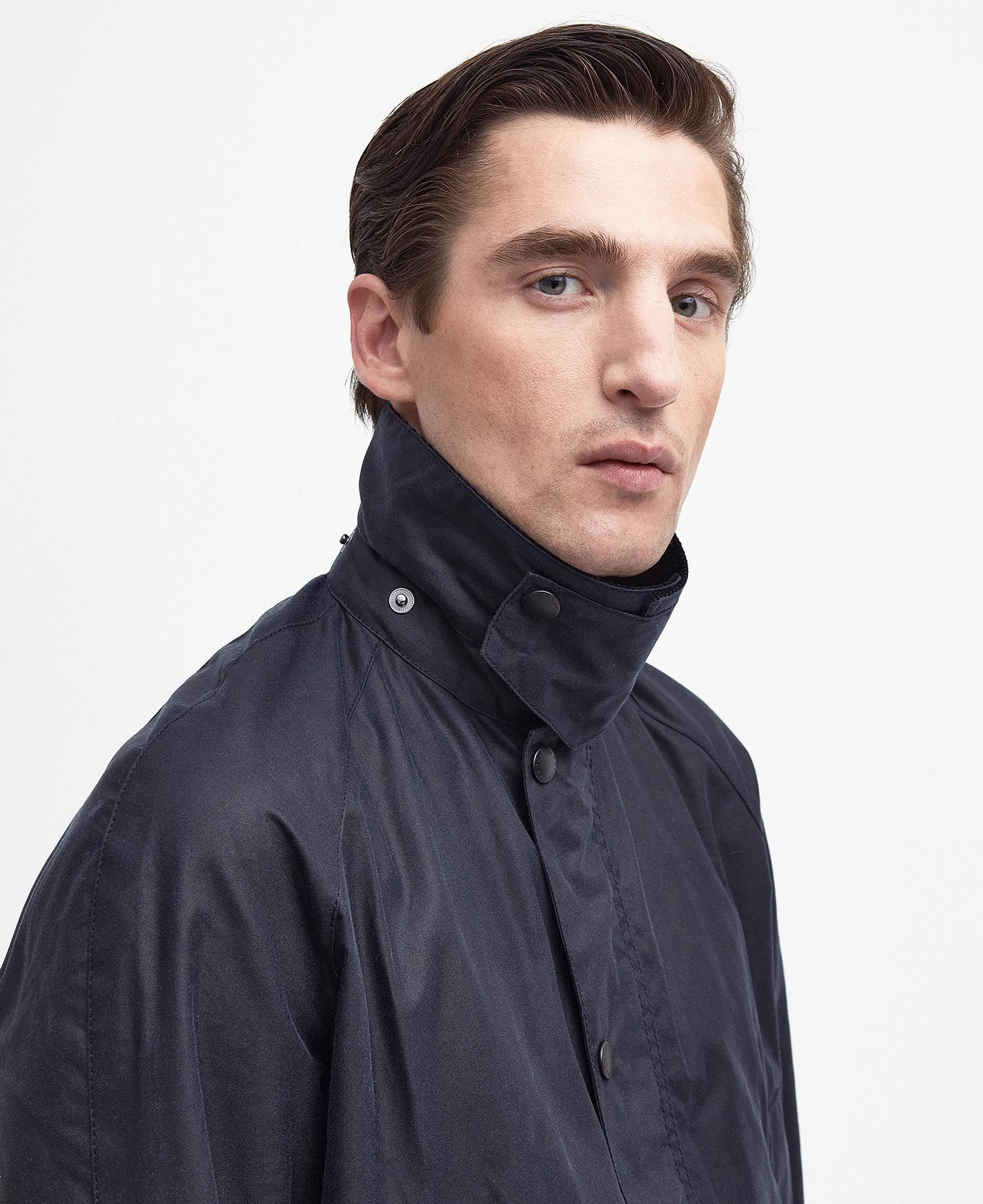 Ashby Waxed Jacket - Navy