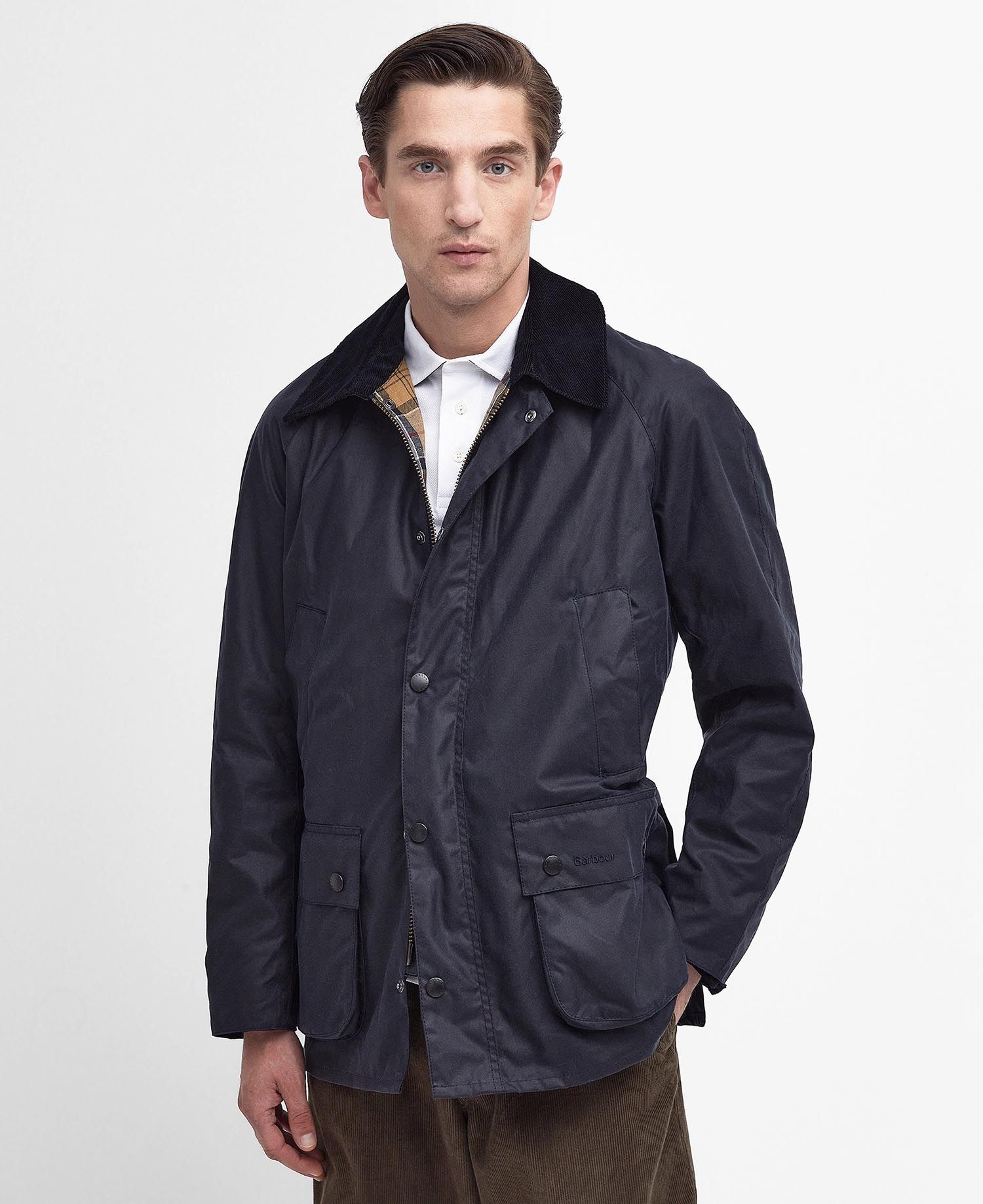 Ashby Waxed Jacket - Navy