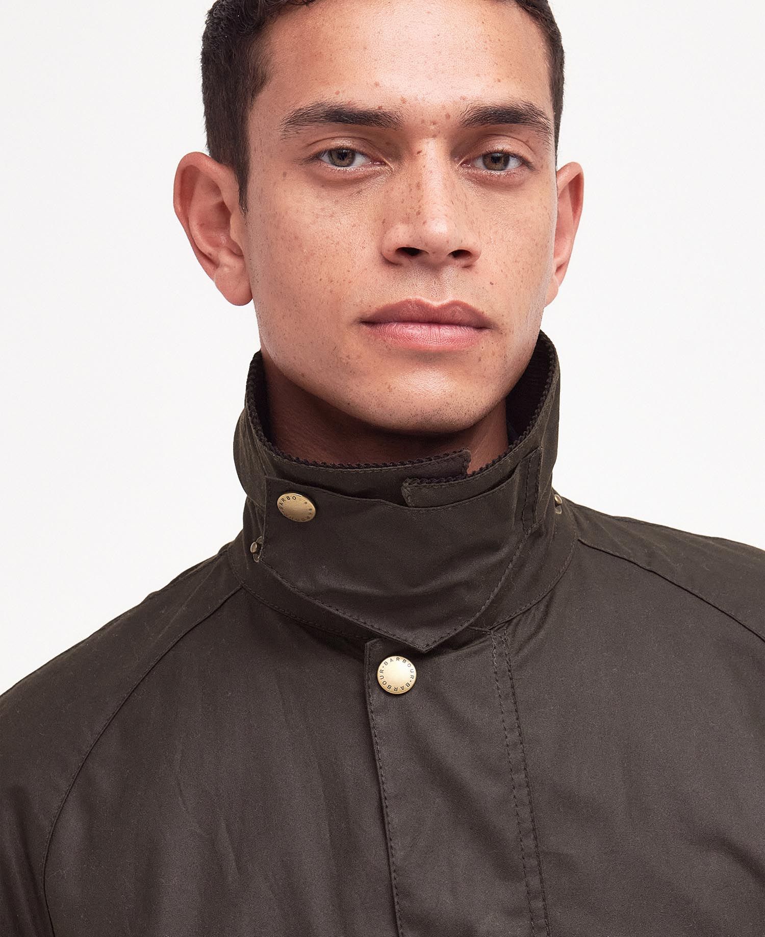 Ashby Waxed Jacket - Olive