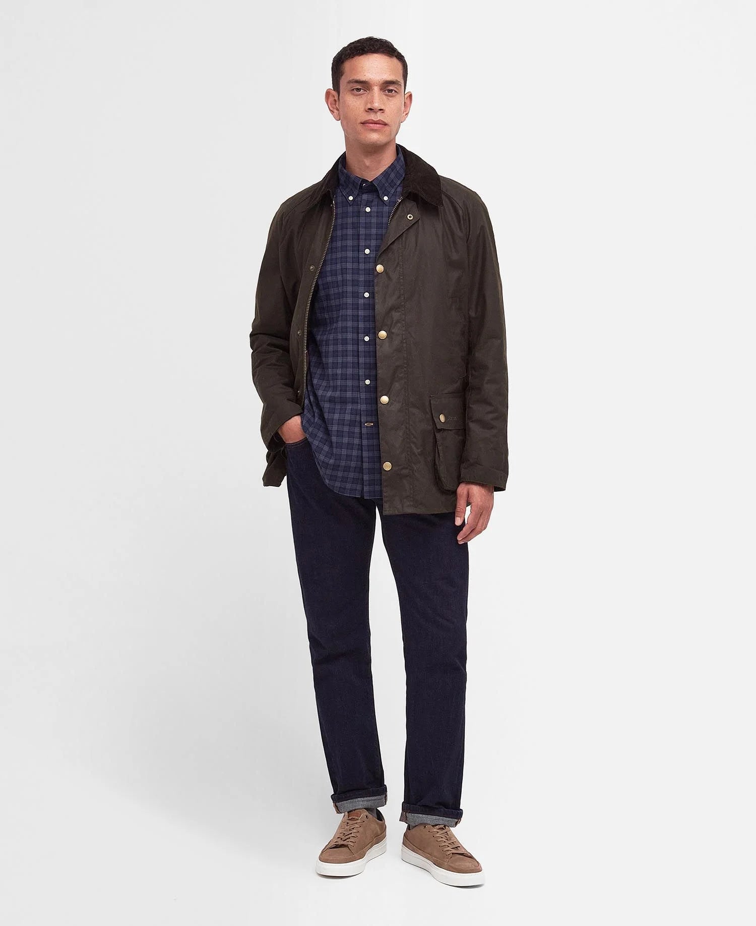 Ashby Waxed Jacket - Olive