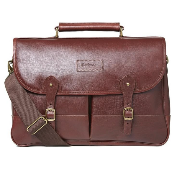Leather Briefcase - Dark Brown