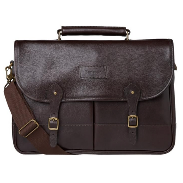 Leather Briefcase - Chocolate