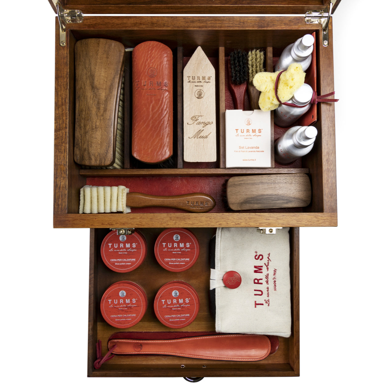 Beechwood Shoe Polishing Box