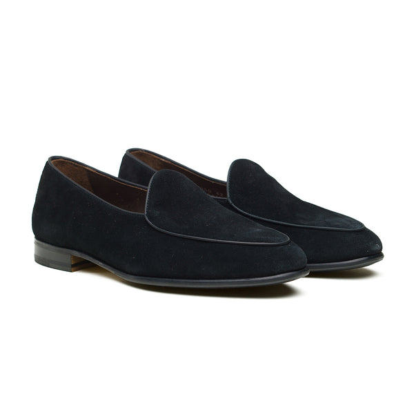 4950 Belgian Loafer - Negro (Black) Repello Suede