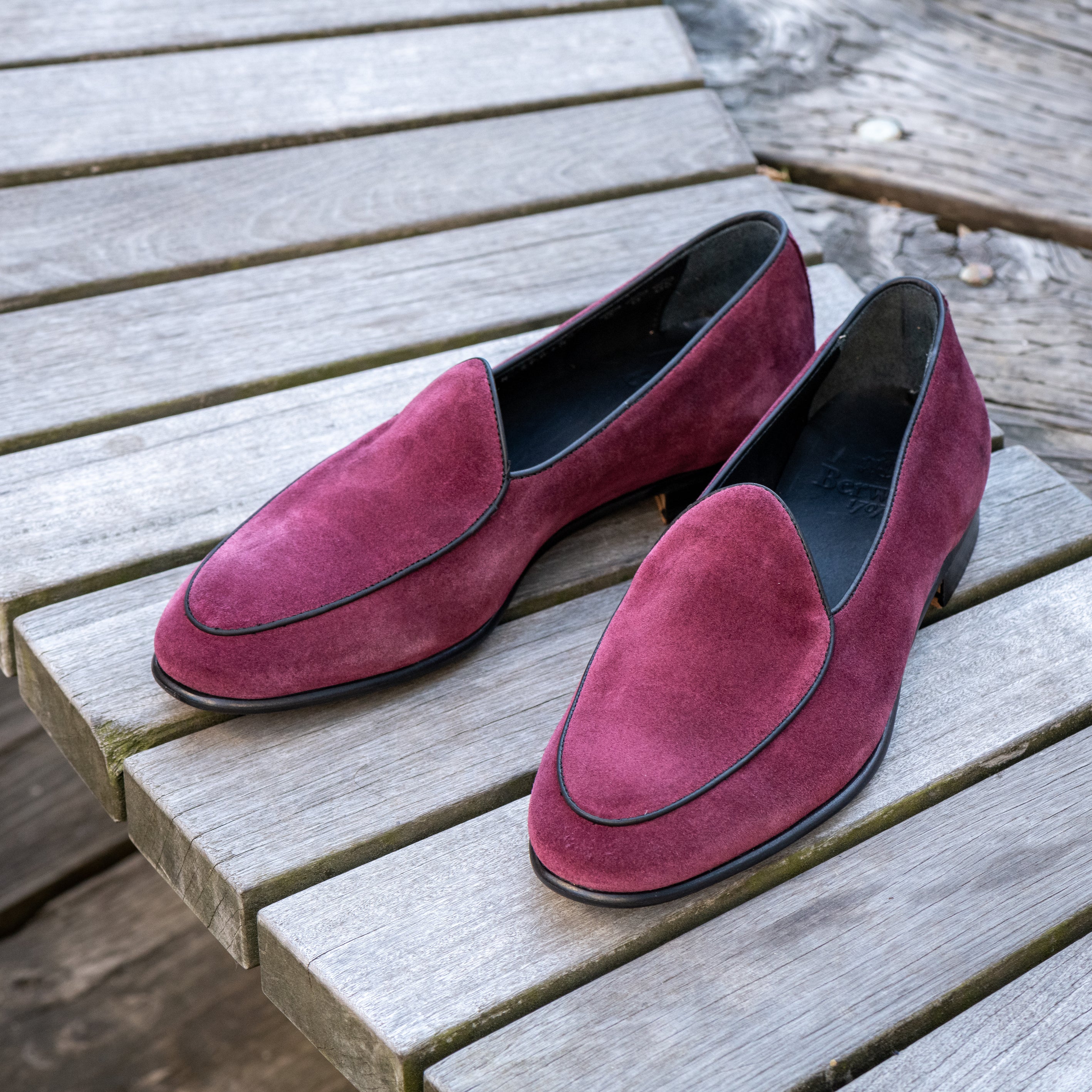 4950 Belgian Loafer - Maroon Repello Suede