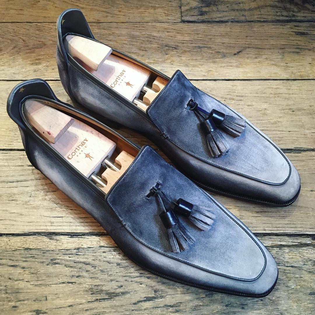 Brighton Tassel - Flint Suede Patina