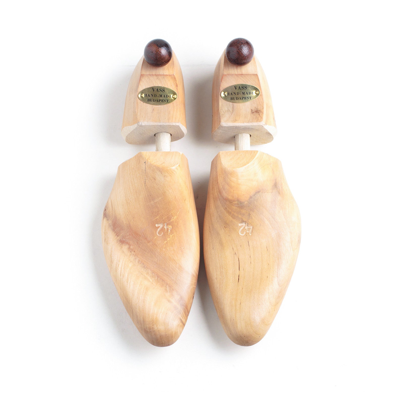 Vass Natural Shoe Trees - F Last - Top Down View